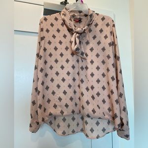 Vince Camuto Pink Wrap Around Blouse Size Small Excellent Condition Used